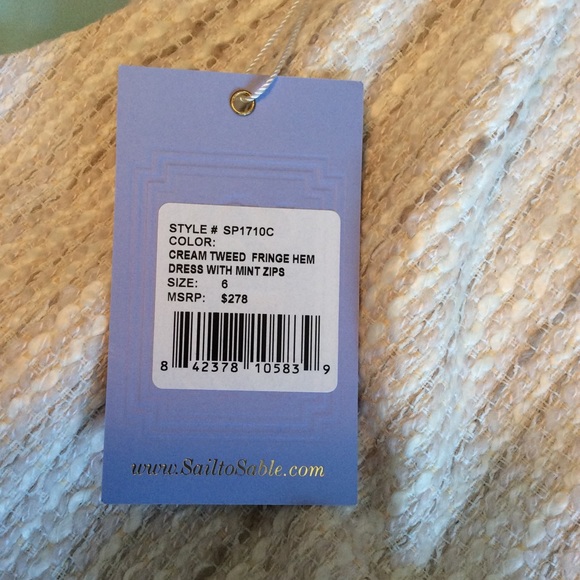 SAIL TO SABLE Cream Fringe dress - Picture 8 of 8